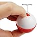 25pcs Fishing Bobbers Assortment, Small Floats for Fishing 1inch Hard ABS Push Button Fishing Floats Bobbers