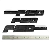 3pcs OEM F-150 Fx4 Emblem Side Fender F-150 Badge Rear Tailgate 3D Nameplate Replacement for F150 Origianl Size Genuine Parts Black