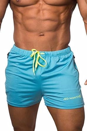 Jed North Men's Fitted Shorts Bodybuilding Workout Gym Running Tight Lifting Shorts