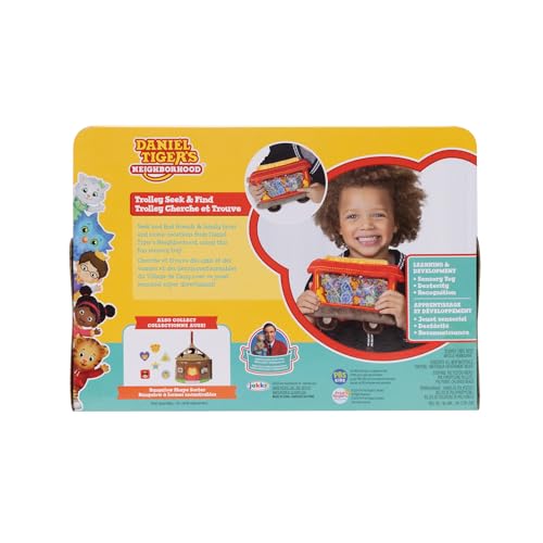 Daniel Tiger's Neighborhood Trolley Seek & Find Toy Engaging Sensory and Fine Motor Skills Toy for Baby & Toddlers - Great Game for Young learners, Travel Ready, Ages 3 and up