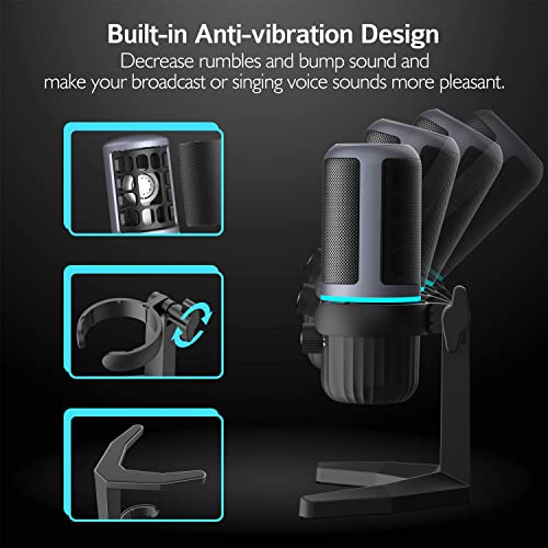 USB Microphone, JOUNIVO Condenser Mic for PC/Laptop with Volume Control