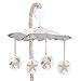 Pink, Grey and Gold Musical Baby Crib Mobile for Unicorn Collection by Sweet Jojo Designs