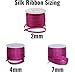 Threadart 100% Pure Silk Ribbon - 2mm White - No. 003-3 Sizes - 50 Colors
