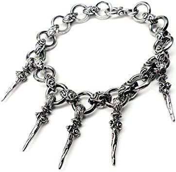 Amazon スワンユニオン メンズ ジャラジャラ系 ブレスレット 重厚系 シルバーカラー ハード デザイン いかつめ ゴツめ お兄系 B98 Men ブレスレット 通販