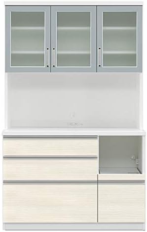 Amazon 食器棚 開き戸 幅1cm 奥行45cm 1kb 開き戸 たっぷり収納サイレント引出し キッチンボード キッチン ラック キッチンラック レンジ台 ホワイト 収納家具のイー ユニット 食器棚