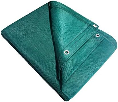 Dark Green Shade Net Shade Tarp Construction Fence Dust and Wind Tarp Canopy Shade Panel Koi Pond Screen (Multi-Purpose Tarps) (8'x20')