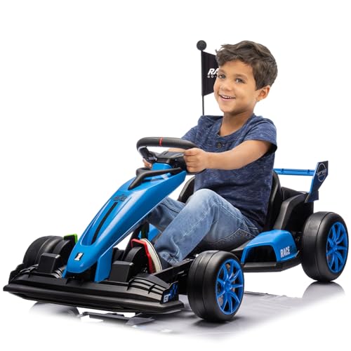 GarveeLife 24V Kids Ride on Go Kart, 7.5 mph Variable High Speed Drifting Car,…