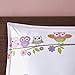 Mi Zone Kids Wise Wendy Bag in A Bag Sets For Girls, Owl Kids Girl Bedding Set – Ultra Soft Microfiber Childrens Bedroom Bed Comforters, Full, White 8 Piece