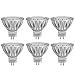 BAOMING 6-Pack MR16 LED Bulbs 5W (50W Halogen Equivalent), 2700K Warm White, GU5.3 Base, 12V Low Voltage, Non-Dimmable for Landscape Lighting, Track Lighting & Indoor Use