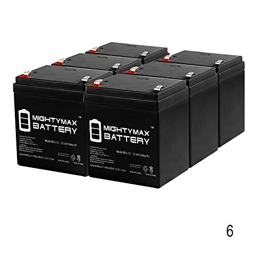 ML5-12 - 12V 5AH UPS Battery for SL Waber POWERHOUSE 250 - 6 Pack - Mighty Max Battery brand product
