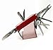 S^N-STORE 30 Basic Functions tools, Classic SD Pocket Knife Stainless Steel Multi-Function Folding Knife Tools Kit - Mini Multifunction Knife - Knife Toothpick Replacement (Red)
