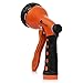 Forelis Hose Nozzle Garden Sprayer - Premium 8 Pattern Water Sprayer. High Pressure,Heavy Duty and Robust,