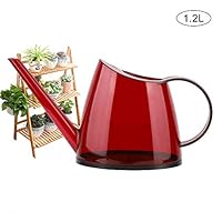 Jeffergarden Fashionable Uncovered Garden Sprayer with Long-Spout Candy-Colored Watering Can 1.2L(Red)