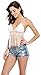 Women's Sexy Crochet Knit Halter Tassel Bralette Crop Blouse Fringe Tassel Bikini Bra,White,One Size