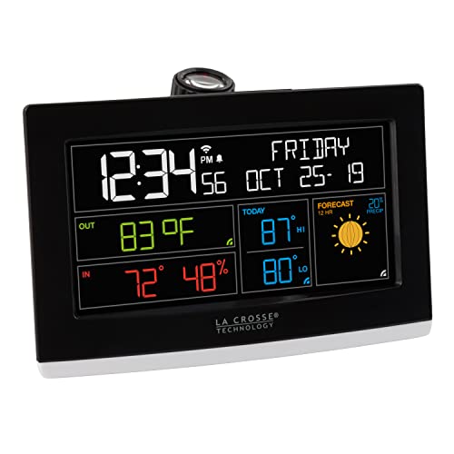 La Crosse Technology C82929INT WiFi Projection Alarm Clock with