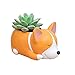 Corgi Shaped Succulent Flower Pots -Plants Not Included