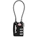 Bulldog Vaults TSA Lock with Steel Cable (1-Pack)