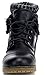 REFRESH WYNNE-01 Womens Combat Style Lace Up Ankle Bootie Black 8.0