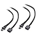 Cable Matters 2-Pack 4-Pin PWM Fan Extension Cable - 12 Inches primary