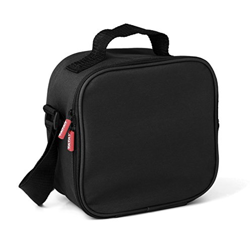 Sac Isotherme Repas - Urban Food Casual 3L | 4 Boîtes : 2x0,5L + 2x0,2L | Triple Isolation | Corps Semi-Rigide | Poche Intérieure | 22,5x10x22 cm, Noir