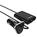 Skiva 9.6A 48W 4-Port USB Passenger Car Charger with Extended (6ft) Dual USB Ports for Backseat Charging of Smartphones,Tablets, iPhone 6 6s plus SE, iPad Pro Air mini, Galaxy S7 S6 Edge [Model:AC135]