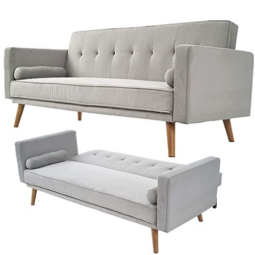 Buy PALIDN 3Seater Suede Fabric Sofa Bed Recliner er Sofa click clack