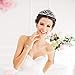 Tiaras Crown Comb Rhinestone Crown for Bridal for Girl Women Decoration on Birthday Wedding Party Prom Silver