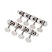 Andoer Machines Tuners Pegs Tuning Key with White Pearl Plastic Knobs 4L+4R for Mandolin