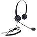 Audicom Corded Call Center Headset Headphone with Mic for Avaya 1416 2420 5410 Aastra 6757i Mitel 5330 NEC Aspire DT300 DSX ShoreTel IP230 Polycom 335 and VVX310 400 Telephone IP Phones(H201STA)