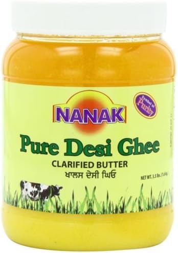 Nanak Pure Desi Ghee, Clarified Butter, 56-Ounce Jar - PACK OF 3