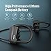 WRZ S4 Wireless Bluetooth Headphones Running in-Ear Earbuds with Mic IPX7 Sweatproof HD Stereo Earphones for Sport Gym Workout 9 Hours Battery (Black)