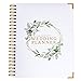 [New] Wedding Planner - Green Floral - Undated Bridal Planning Diary Organizer - Hard Cover, Pockets & Online Support