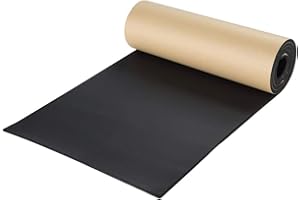 NATGAI Sponge Neoprene with Adhesive Foam Rubber Sheet 1/4” Thick X 12” Wide X 54” Long, Cut to Multiple Dimensions and Lengths - DIY, Gaskets, Cosplay, Costume, Crafts