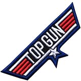 Top Gun USA Blue Appliques Hat Cap Polo Backpack Clothing Jacket Shirt DIY Embroidered Iron On / Sew On Patch