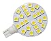 GRV T10 921 194 24-5050 SMD LED Bulb AC/DC12V-24V Super Bright Light 30W Halogen Bulb Replacement RV Camper Cabinet Dome Light Warm White Pack of 10