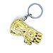 VNFLY Nidavellir Infinity Gauntlet Keychain Avengers Thanos Glove Keychain Key Ring (Gold)