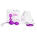 USB Kegel Dual Exercise Weighted Device Kegel Ball LuvnFun Wireless Bullet Kit with Remote Vibration Remote-controlled with Training Kit - Purple