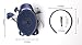 Felizhouse Fascinator Hats for Women Ladies Feather Cocktail Party Hats Bridal Headpieces Kentucky Derby Ascot Fascinator Headband (Blue)