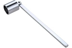 TEENGSE Candle Snuffer Accessory, 17cm Polished Candlesnuffer Stainless Steel Candle Wick Extinguisher Candle Blower Sniffer Easy to Putting Out Flame for All Kinds of Candle-Silver