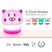 OUNUO Night Light for Kids Baby Nursery Night Light with Touch Sensor, Portable Rechargeable and Cute Nightlight Lamp for Children Toddler Bedroom Birthday Gift (Pink)