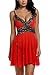 Avidlove Women V Neck Babydoll Strap Lingerie Lace Chemise Teddy Outfits (XXL, Red)