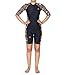 Huxlay Bros HB Sapna Ladies Modest Jumpsuit One Piece Swimsuit Surfing Suit UPF 50+, 7610, M