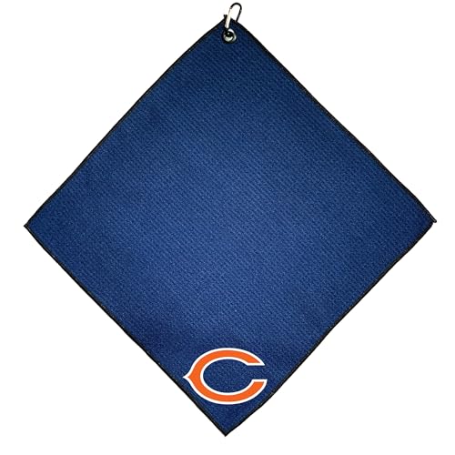 Team Golf NFL Chicago Bears Microfiber Golf Towel, 15x15 (Multicolor)