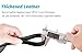 FAIRWIN Leather Dog Leash 6 Foot - Braided Military Grade Heavy Duty Dog Leash for Large Medium Small Dogs Training and Walking (Black, S:1/2
