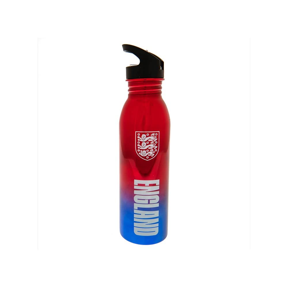 Hy-Pro Officially Licensed England FA 700ml Stainless Steel UV Bottle - Integrated Folding Straw, Leakproof, Lightweight