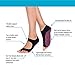 Tucketts Allegro Pilates Toeless Yoga Socks with Grips for Women, Toeless Socks For Women, S/M, 1 Pair Solid Grey Dot