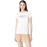 Armani Exchange Womens Crew Neck Reg Fit Summer Beats Tee