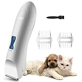 Razoo Pet Hair Clippers Professional Dog Grooming Tools Quite Pets Trimmer Kit White Color