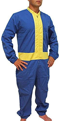 Fallout 4 Men's Vault Boy 111 Jumpsuit Cosplay Costume