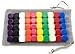 HD DICE 48 Pcs Blank DIY Dice Cubes, 16mm, 8 Colors, Acrylic, Hexahedron, Multicolor, Games